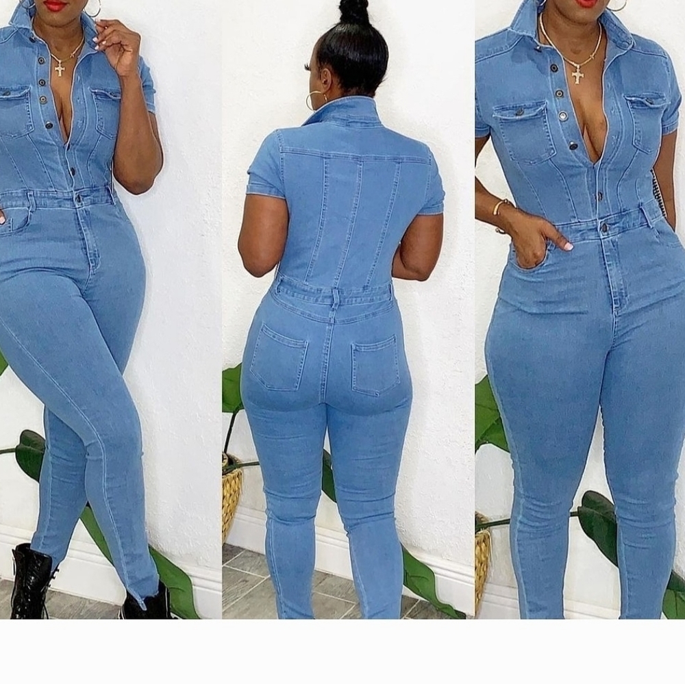 Denim jumpsuit